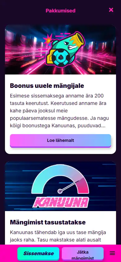 Kanuuna Casino screenshot 4