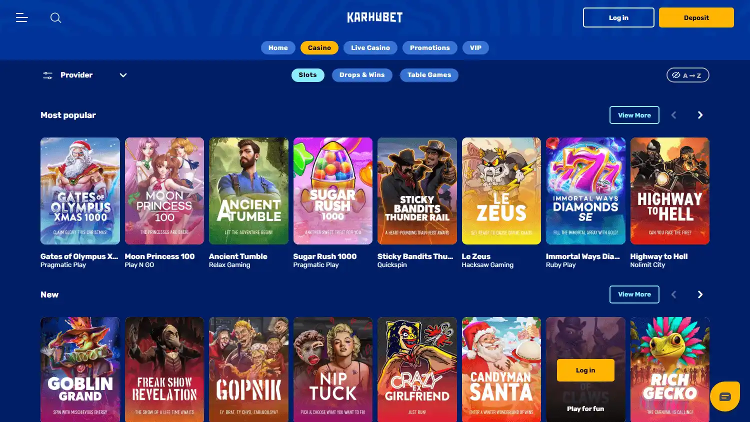 Karhubet Casino screenshot 2