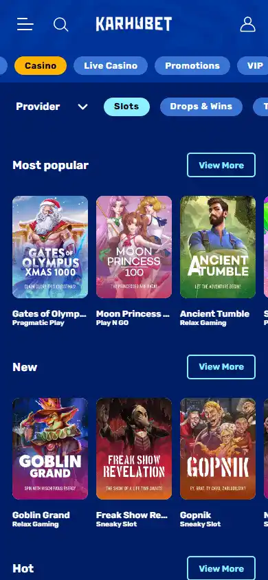 Karhubet Casino screenshot 3