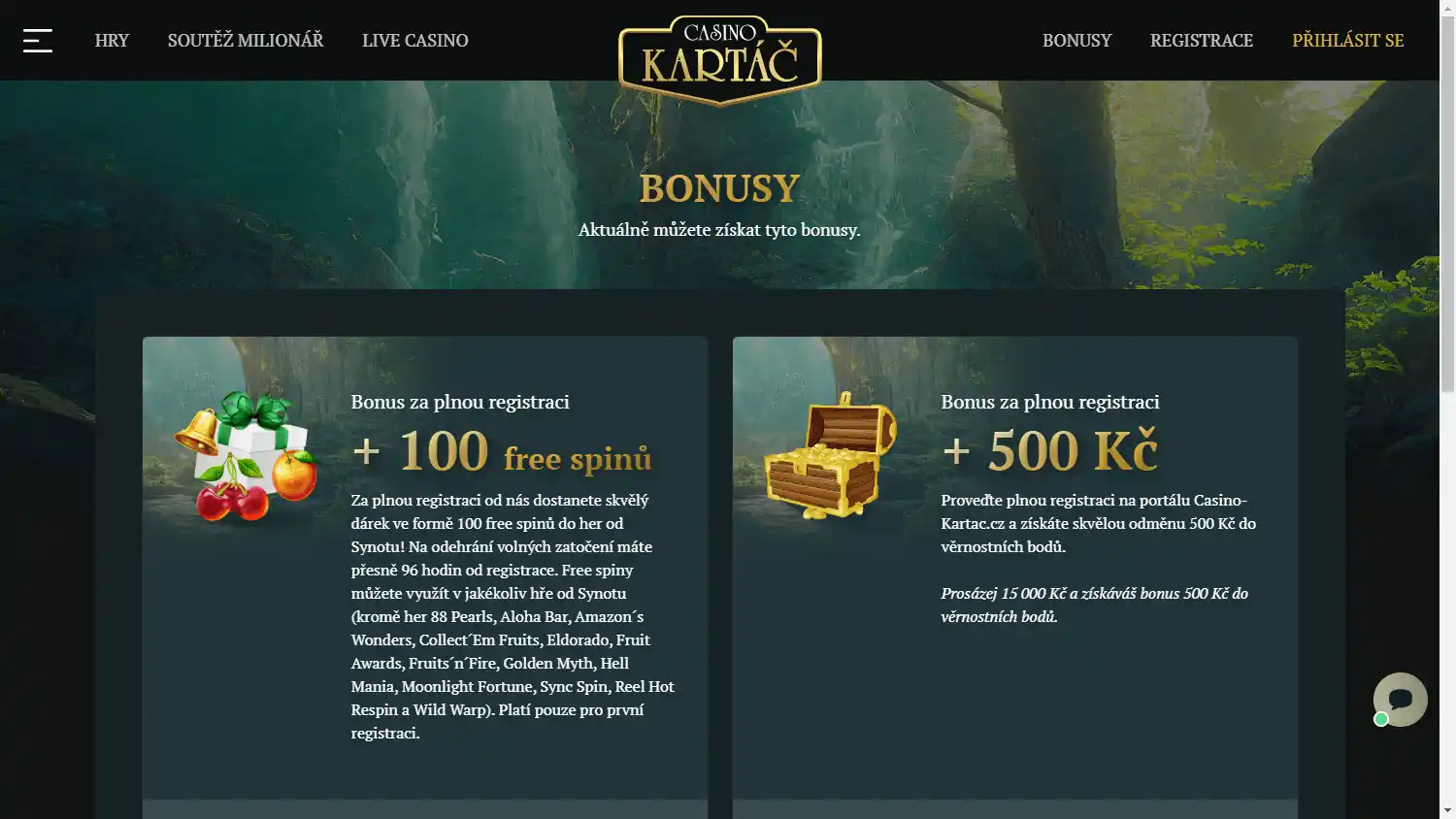 Kartáč Casino screenshot 2