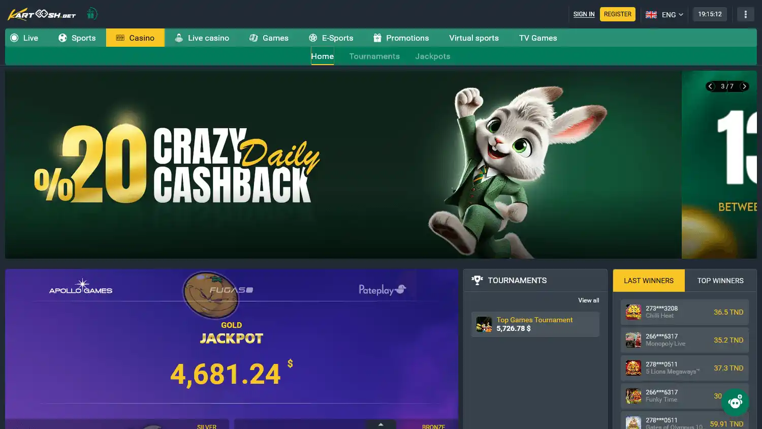Kartoosh Bet Casino screenshot 2