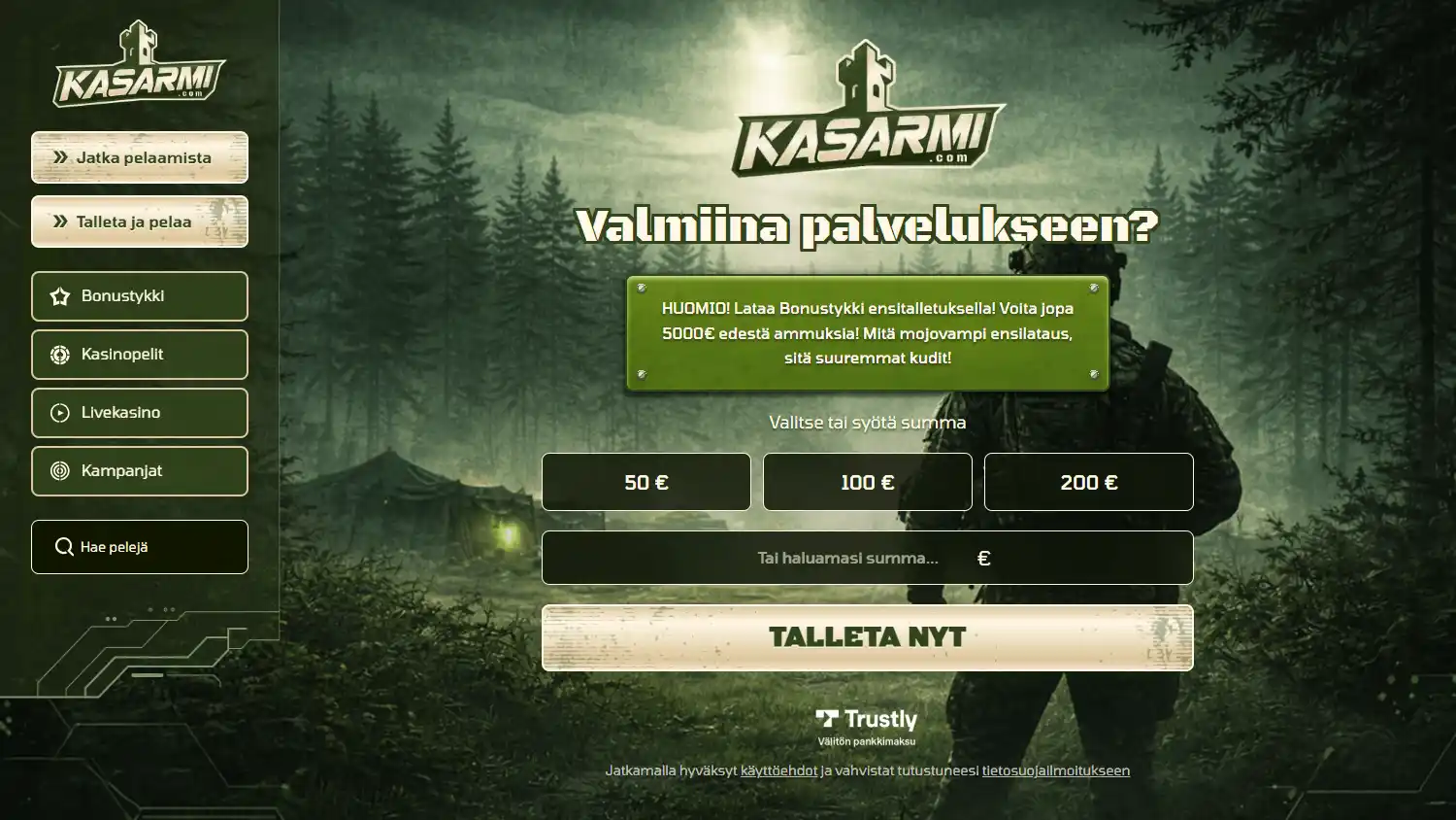 Kasarmi Casino screenshot 1