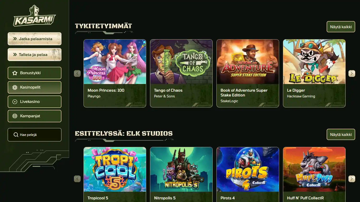 Kasarmi Casino screenshot 2