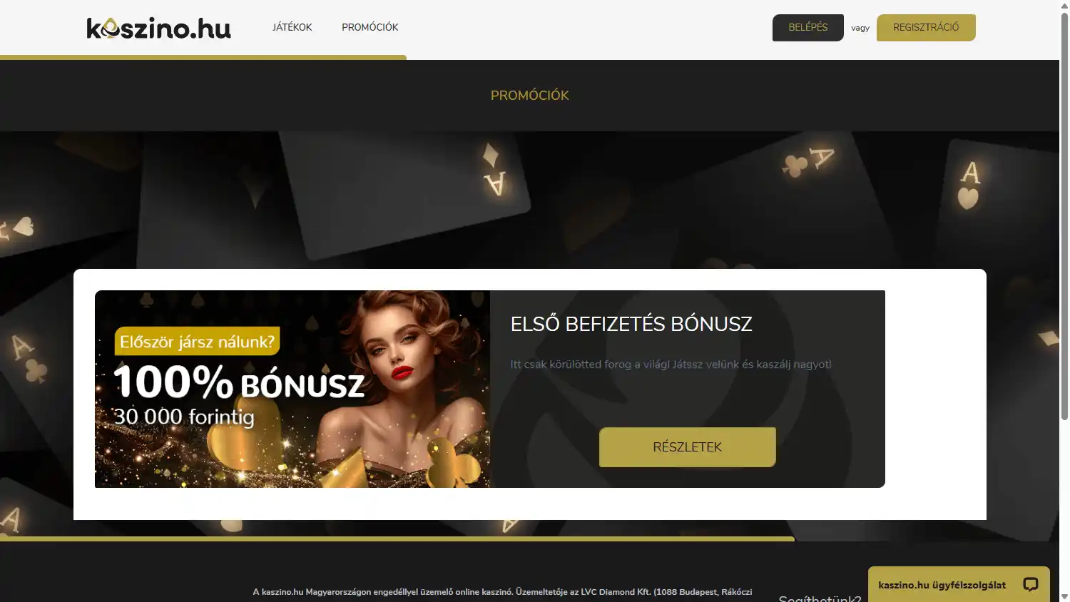 Kaszino.hu Casino screenshot 3
