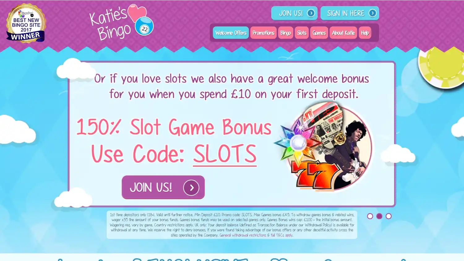 Katie's Bingo Casino screenshot 1