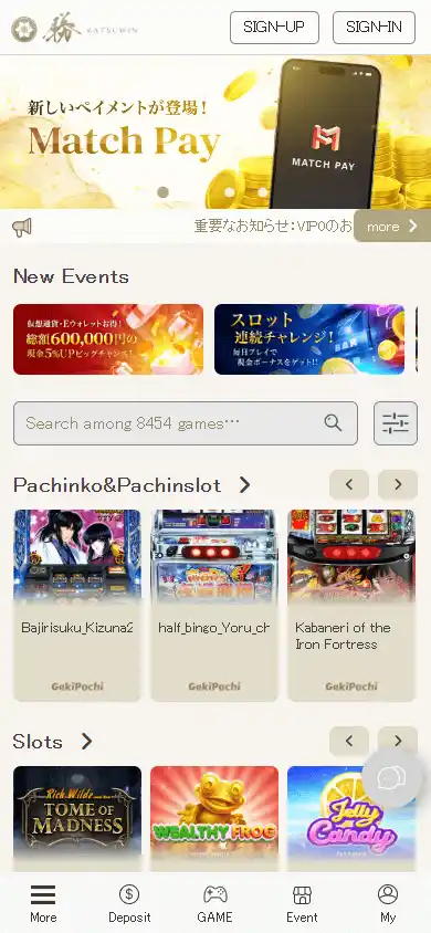 Katsuwin Casino screenshot 3
