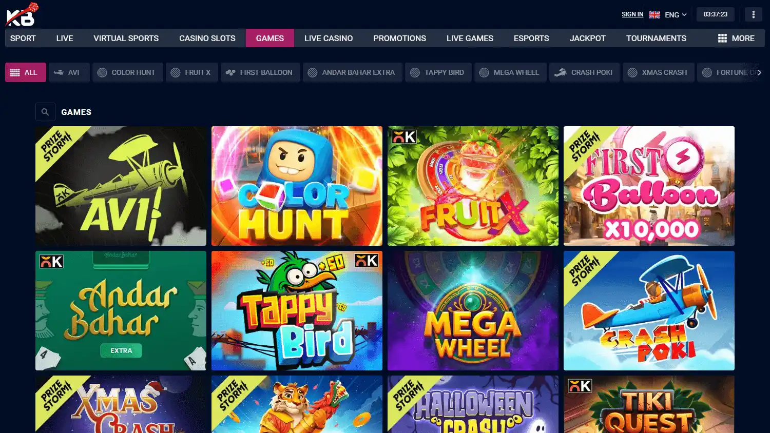 Kavabet Casino screenshot 1