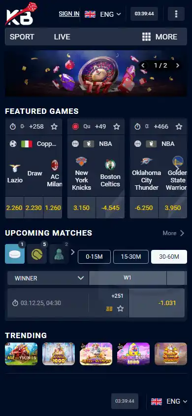 Kavabet Casino screenshot 3