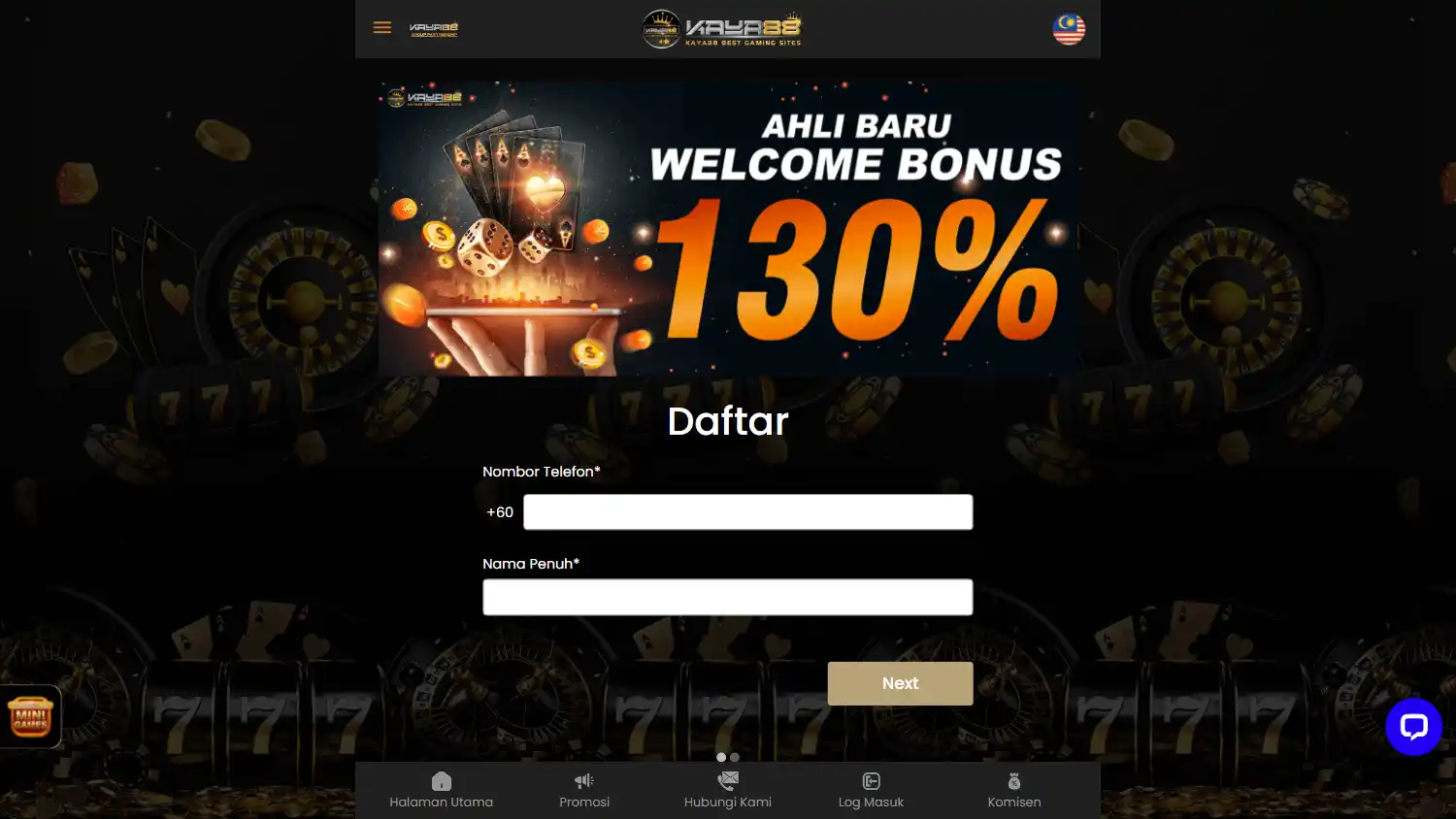 Kaya88 Casino screenshot 1