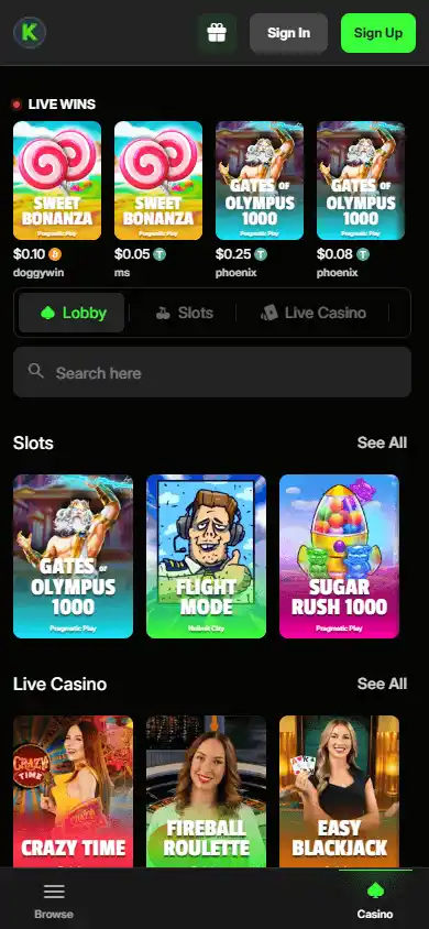 KazaBet Casino screenshot 4