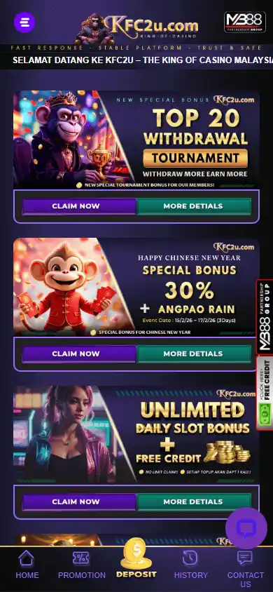 KFC2u Casino screenshot 4