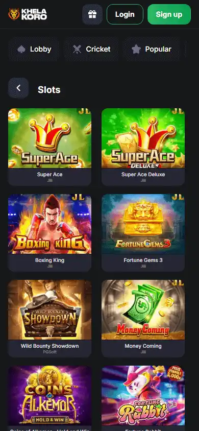 Khela Koro Casino screenshot 5