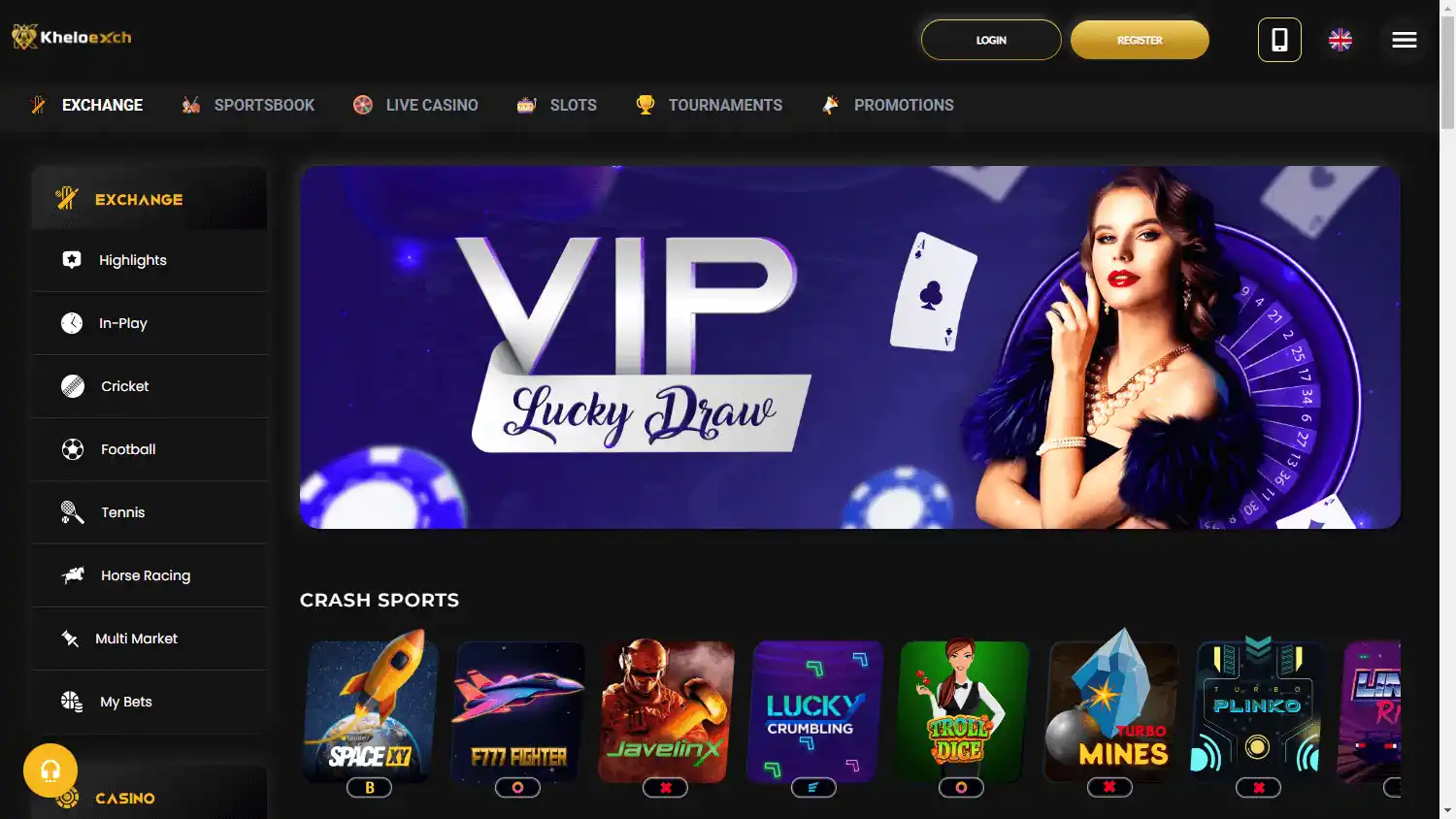 Kheloexch Casino screenshot 1