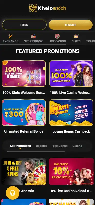 Kheloexch Casino screenshot 6