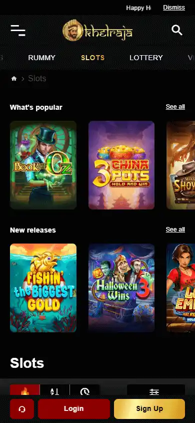 Khelraja Casino screenshot 5