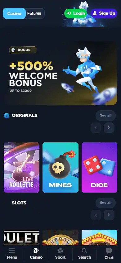Kikabet Casino screenshot 4