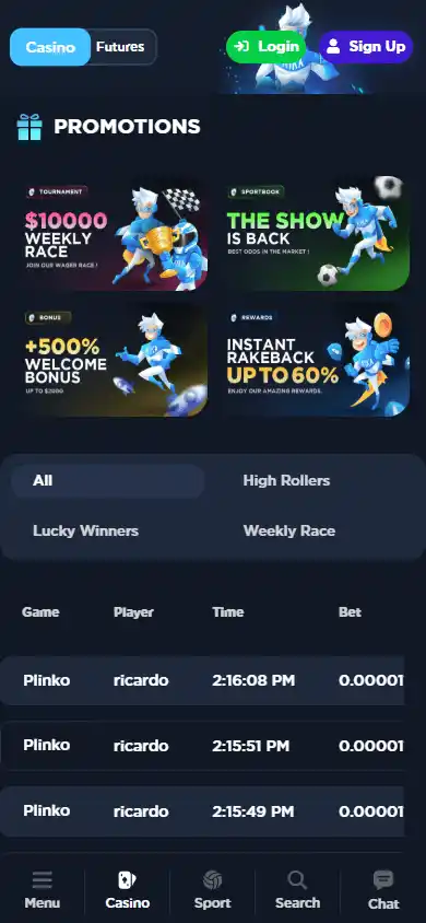 Kikabet Casino screenshot 6