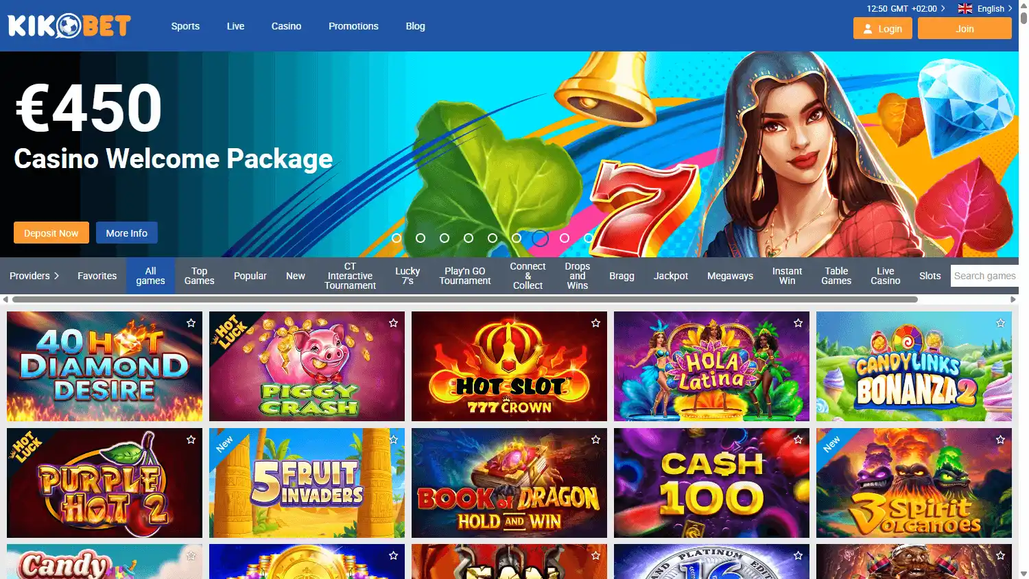 Kikobet Casino screenshot 2