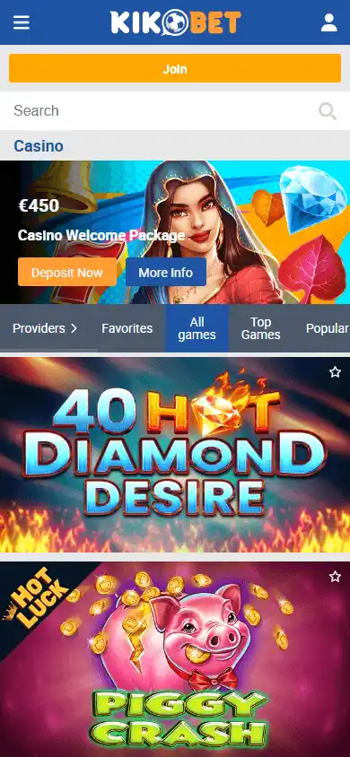 Kikobet Casino screenshot 5