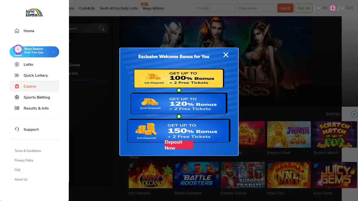 Kindlotto Casino screenshot 2