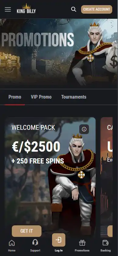King Billy Casino screenshot 6