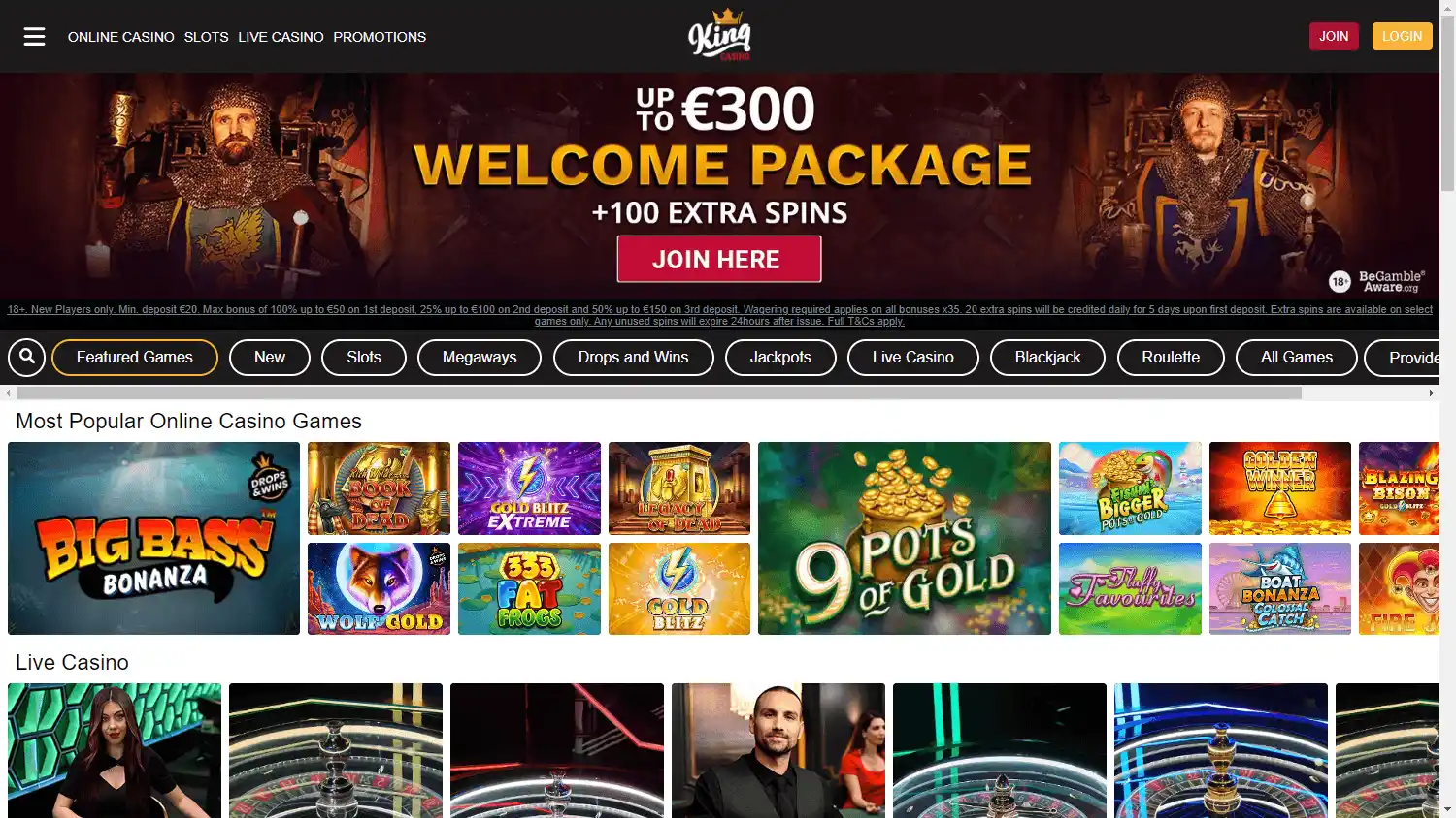 King Casino screenshot 1