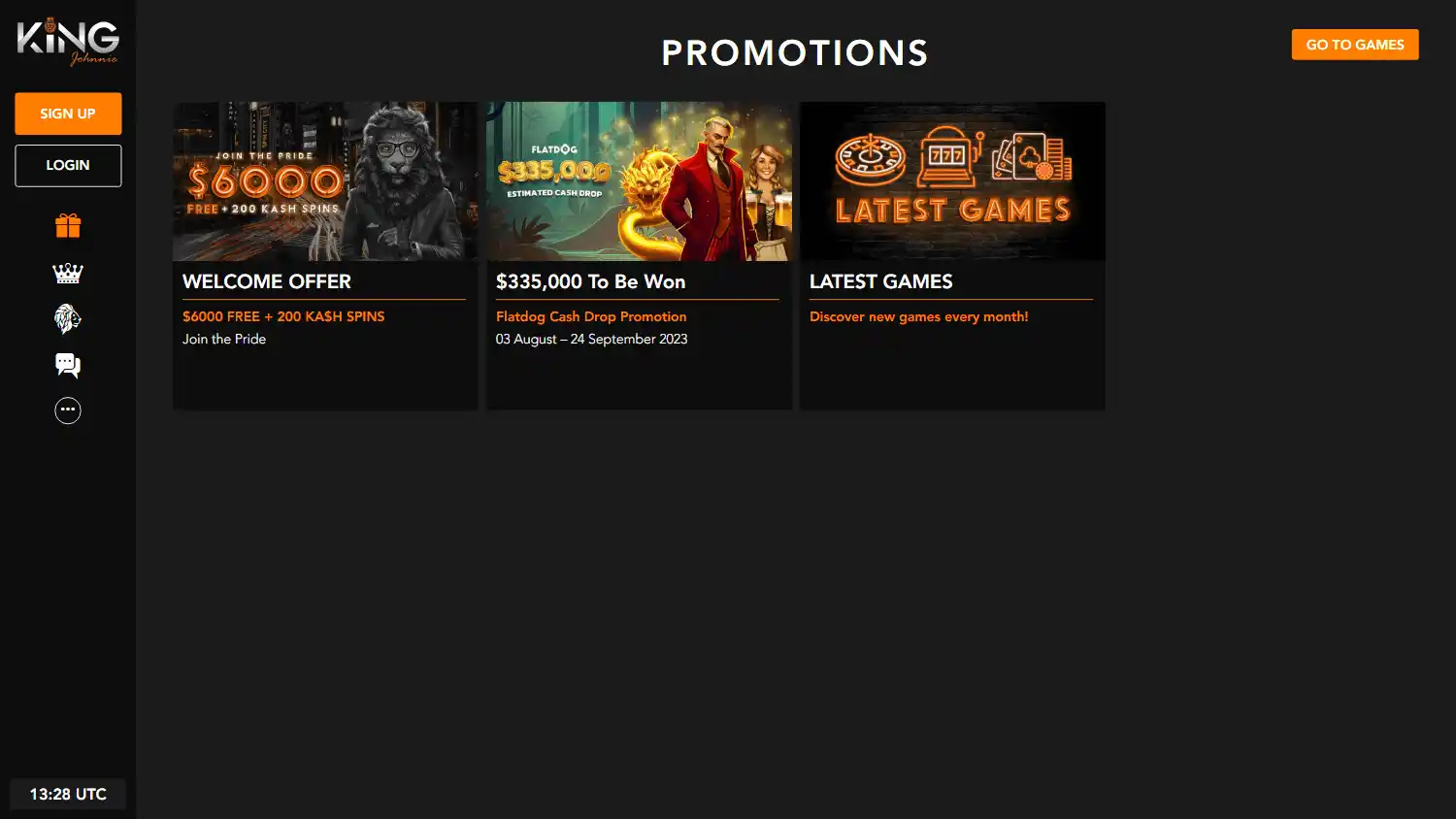 King Johnnie Casino screenshot 2