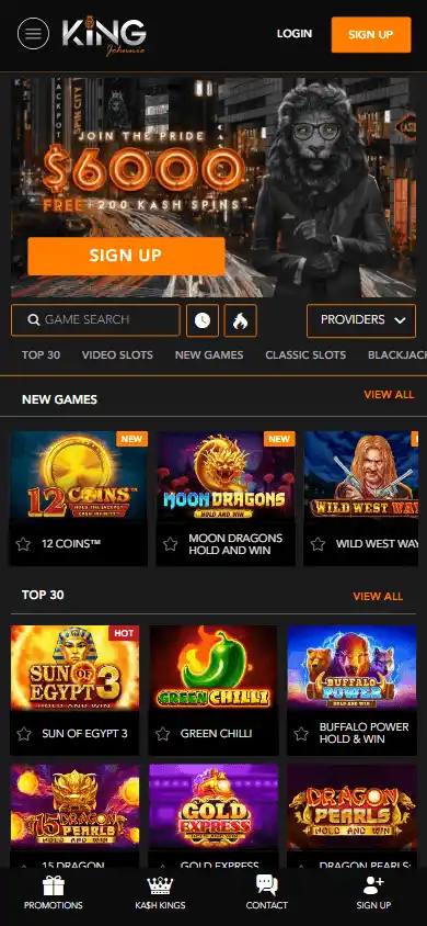 King Johnnie Casino screenshot 3