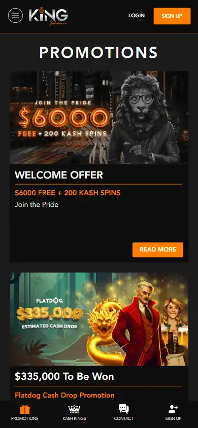 King Johnnie Casino screenshot 4