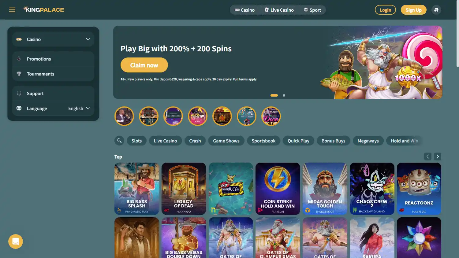 KingPalace Casino screenshot 1