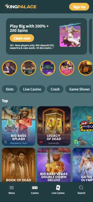 KingPalace Casino screenshot 4