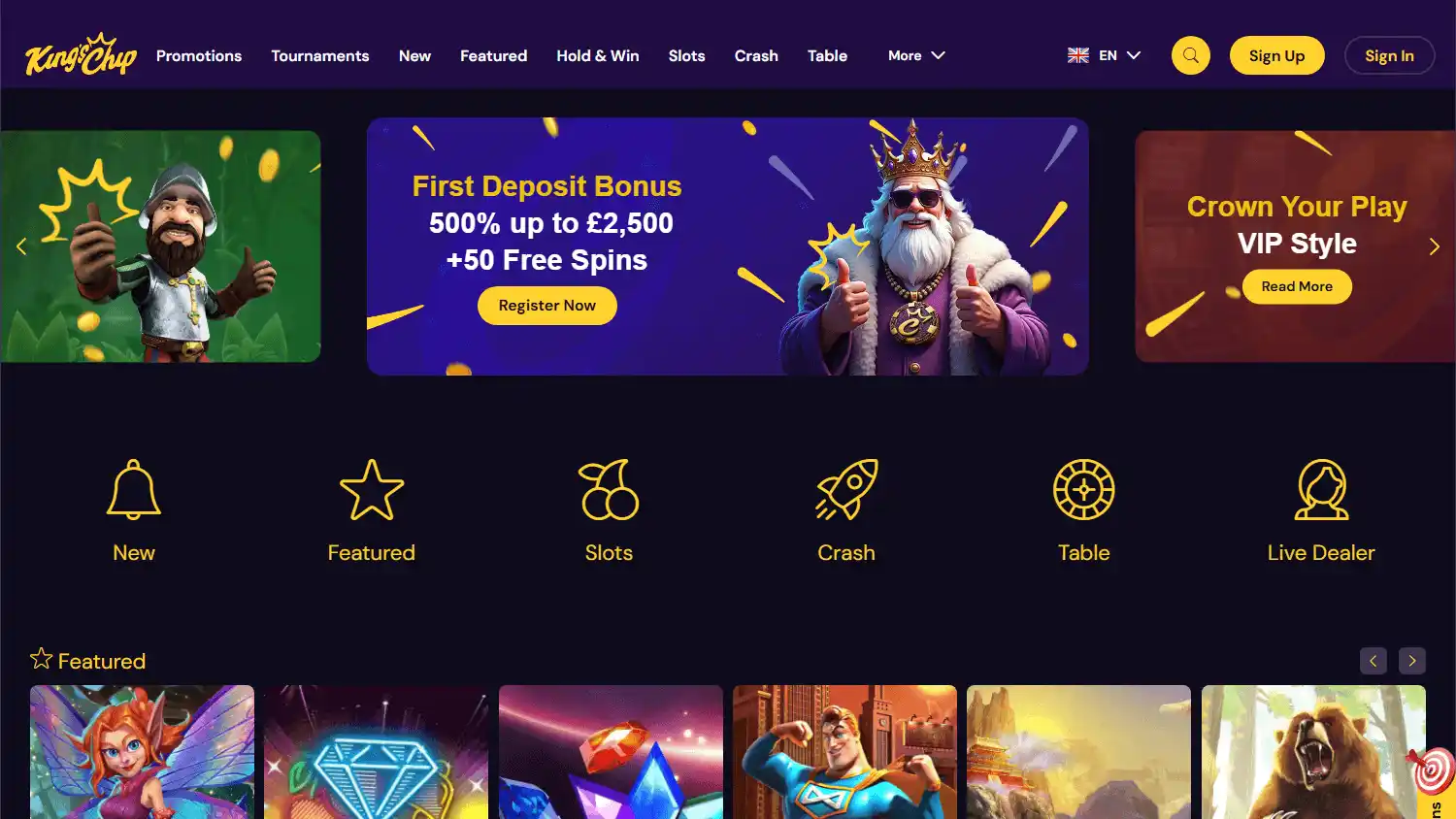 King's Chip Casino screenshot 1
