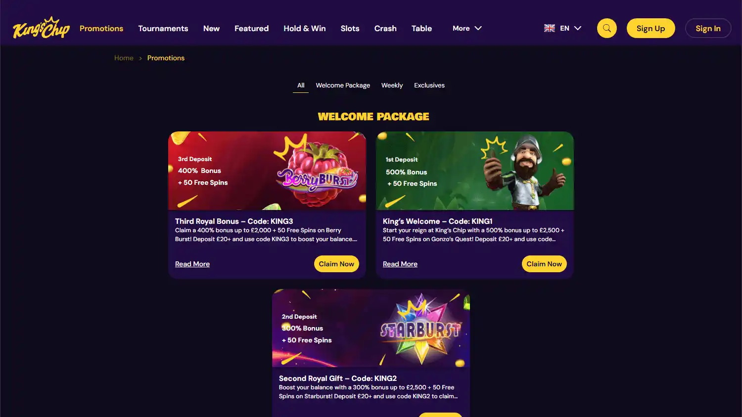 King's Chip Casino screenshot 3