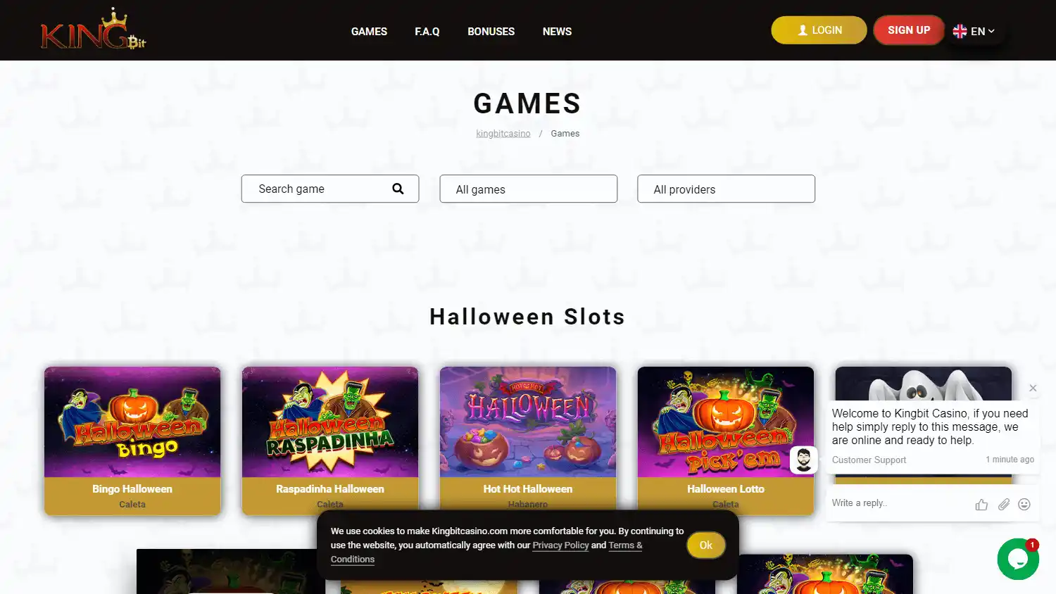 KingBit Casino screenshot 2