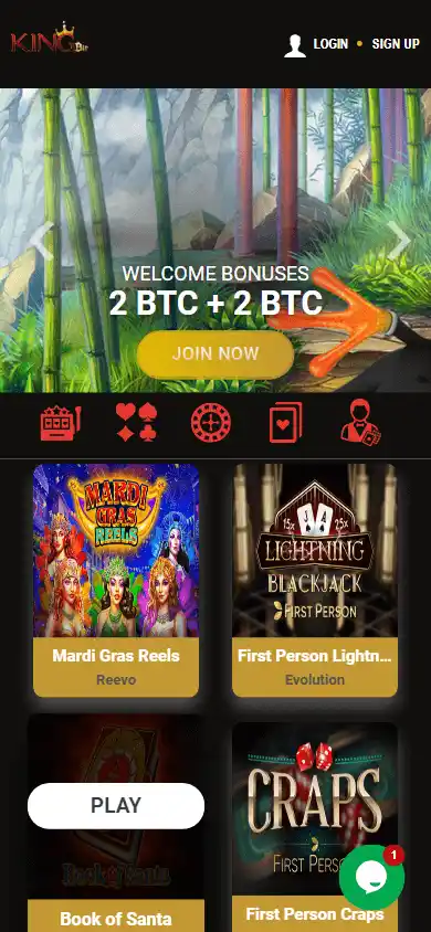 KingBit Casino screenshot 4