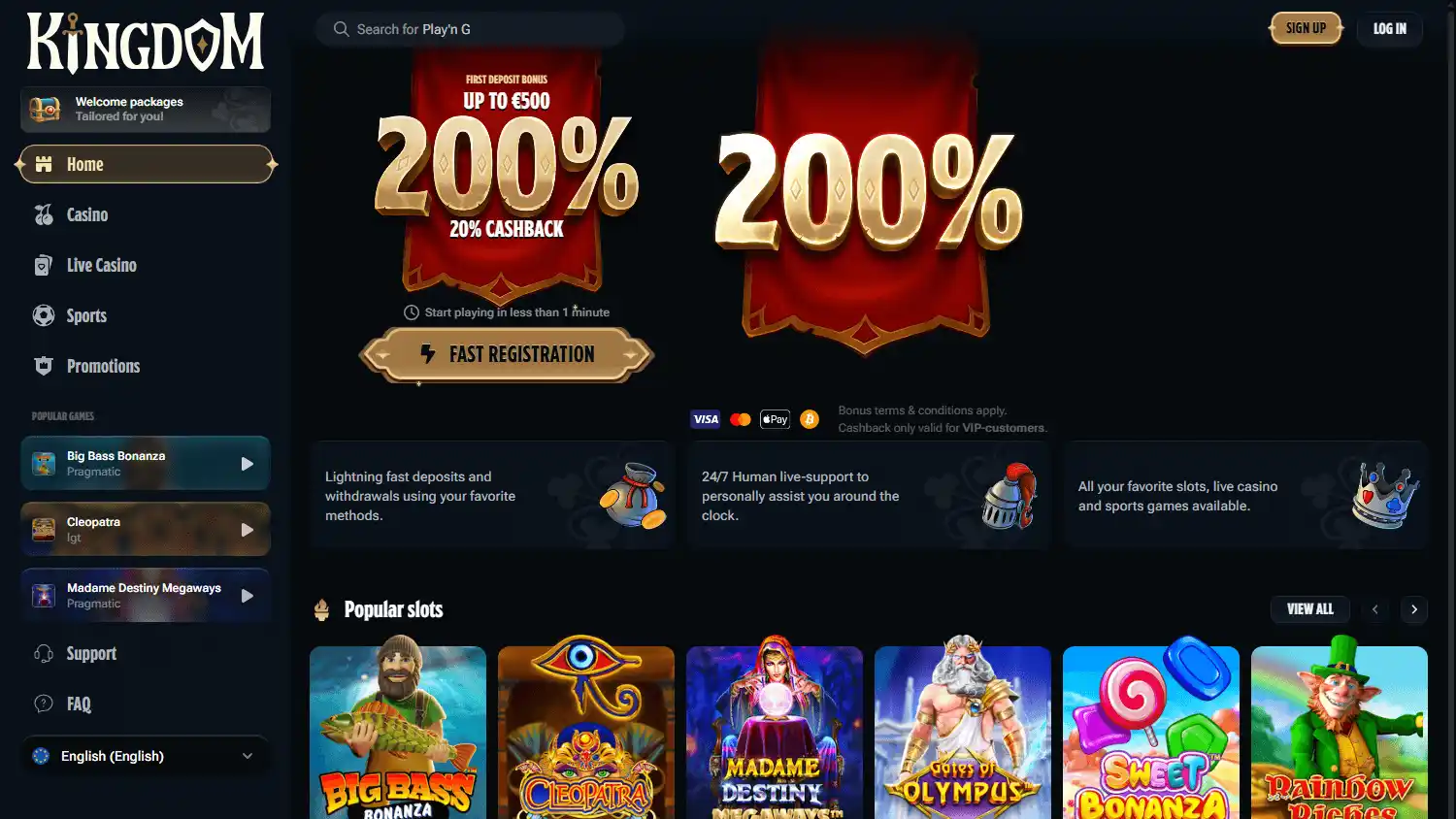 KingdomCasino.io screenshot 1
