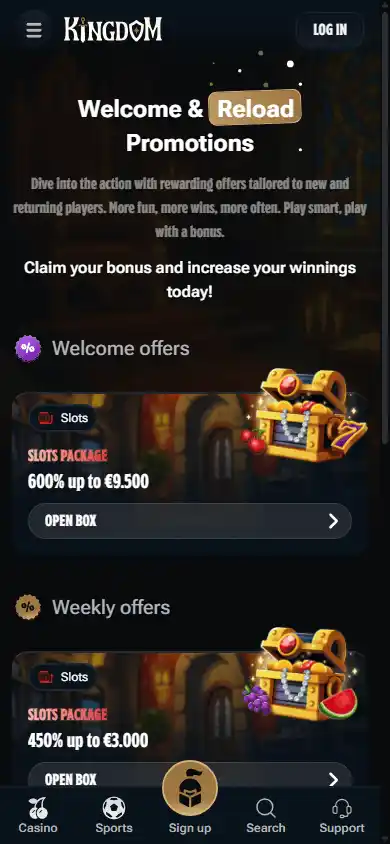 KingdomCasino.io screenshot 6
