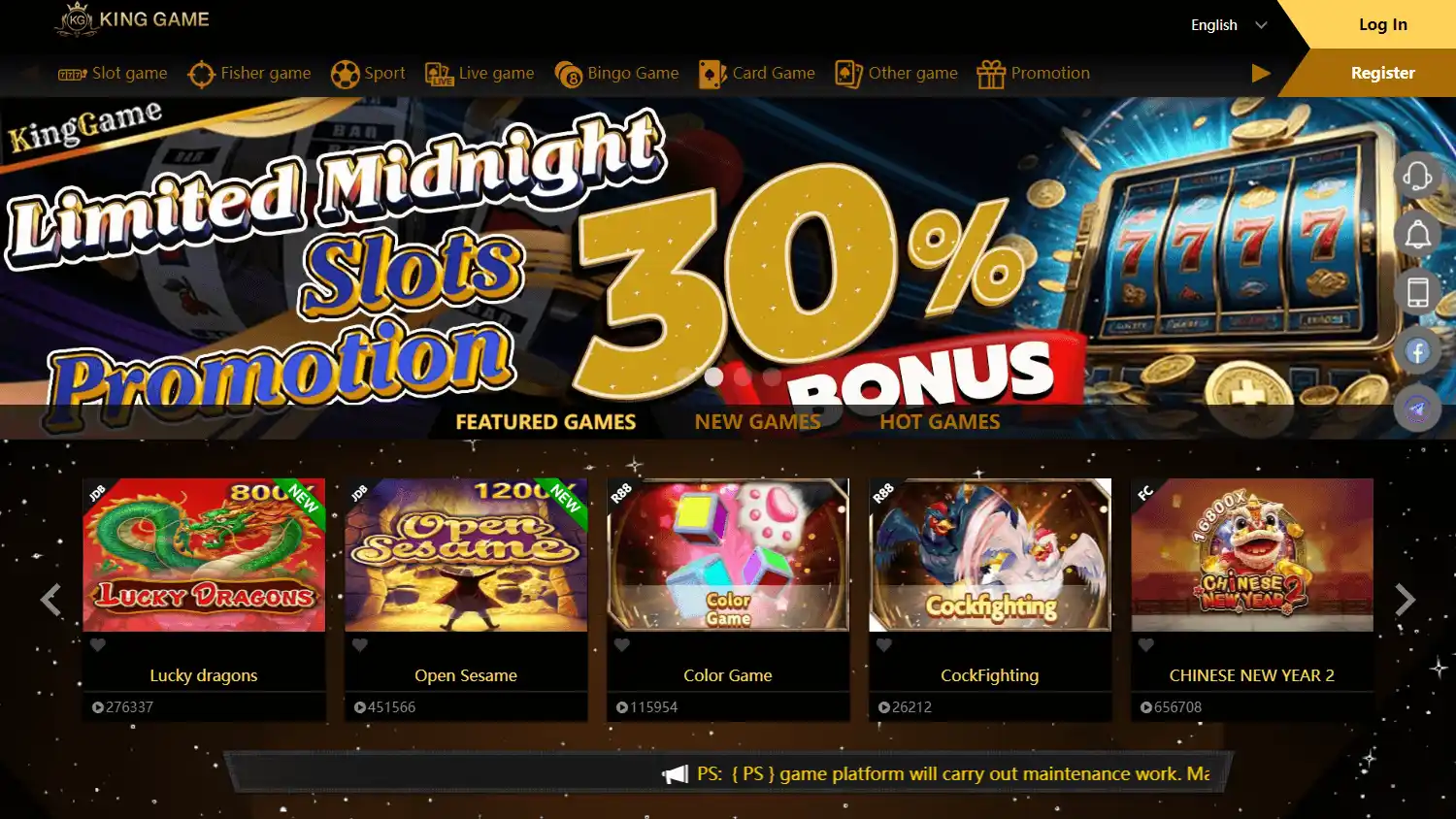 KingGame Casino screenshot 1
