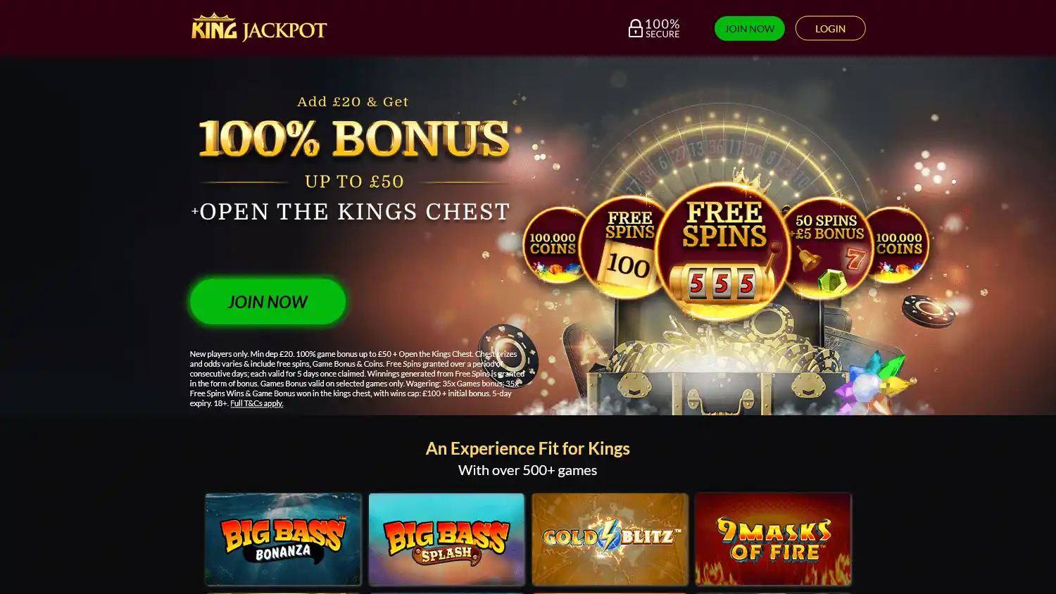KingJackpot Casino screenshot 1