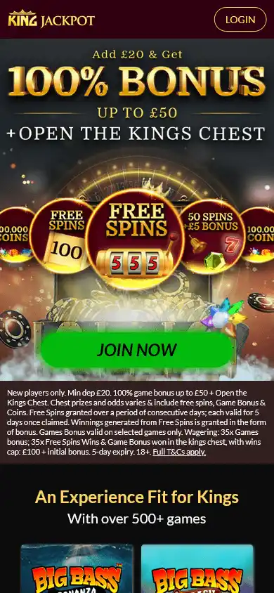 KingJackpot Casino screenshot 2