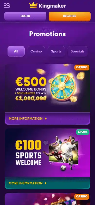 Kingmaker Casino screenshot 6