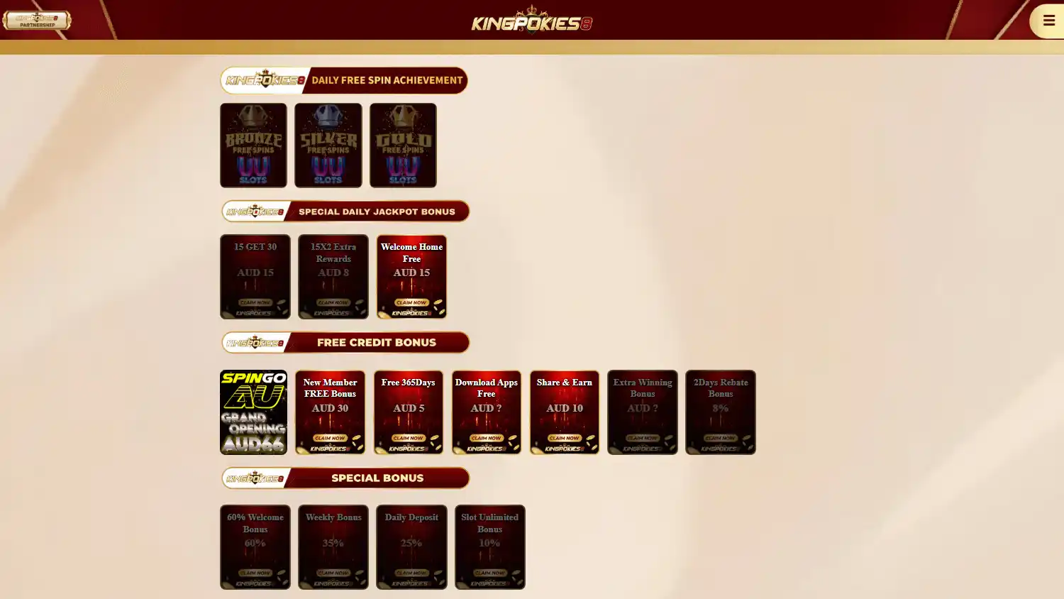 KingPokies8 Casino screenshot 2