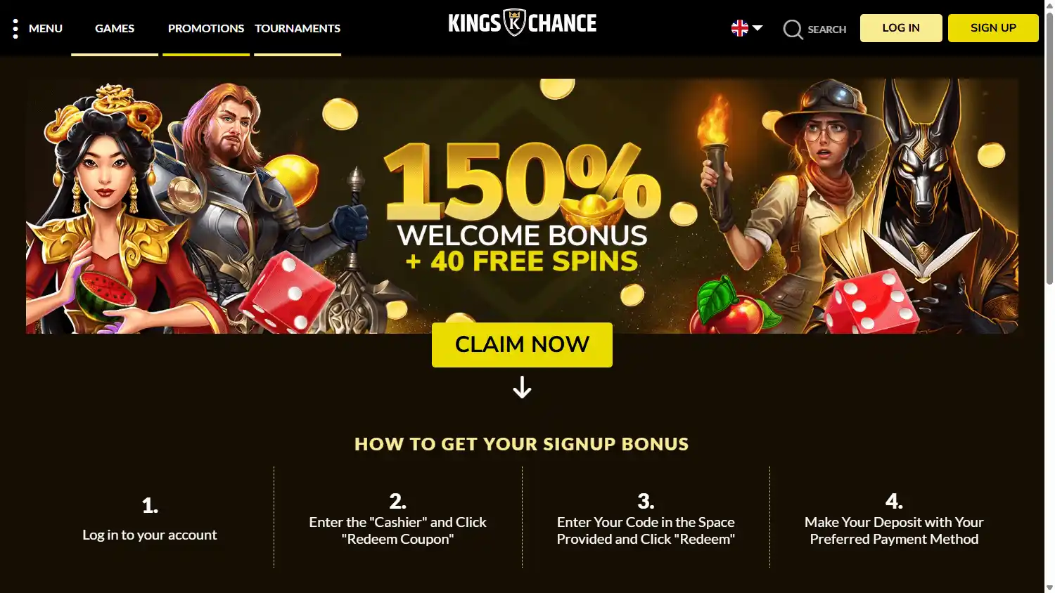 Kings Chance Casino screenshot 3