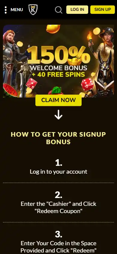 Kings Chance Casino screenshot 6