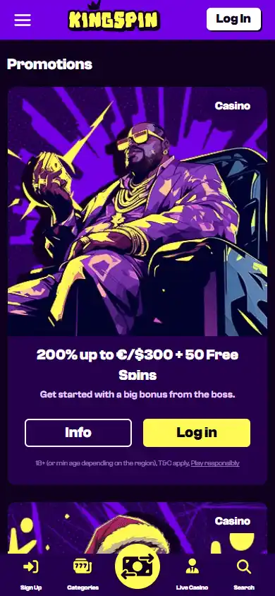 KingSpin Casino screenshot 6