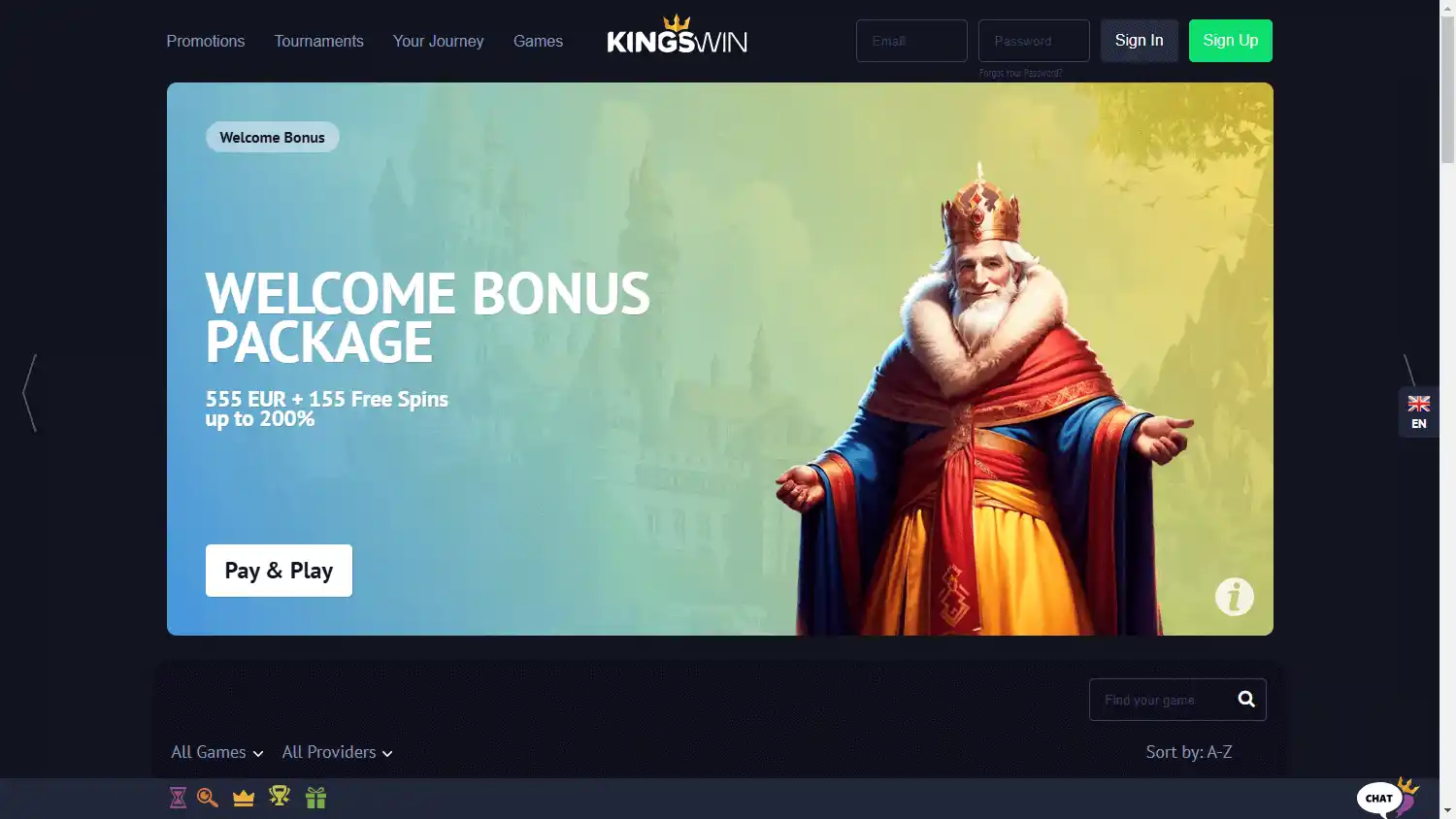 KingsWin Casino screenshot 1