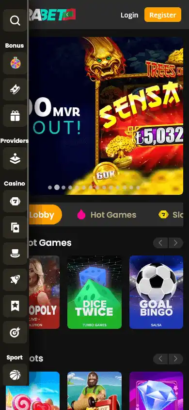 Kirabet Casino screenshot 3