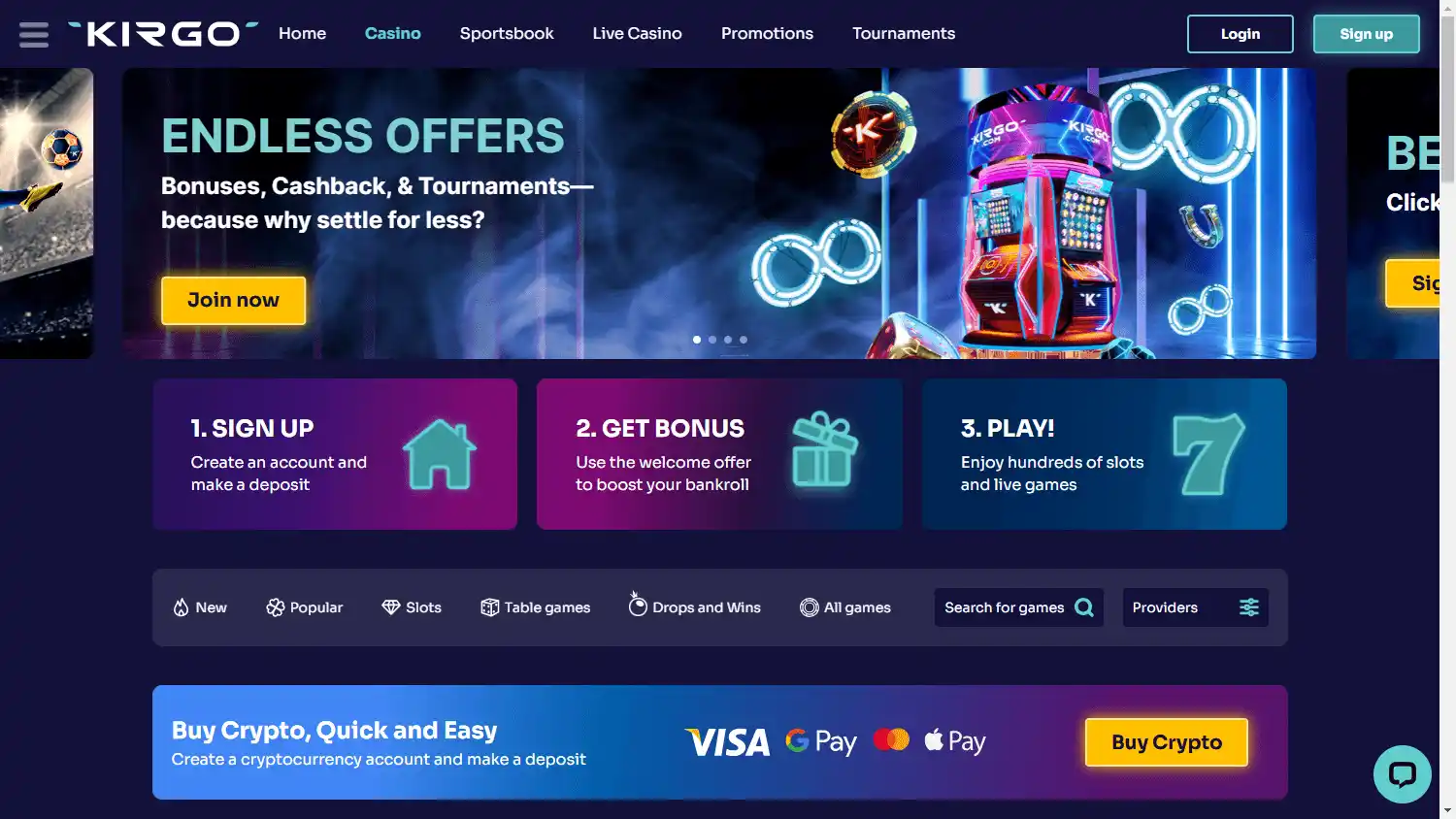 Kirgo Casino screenshot 2