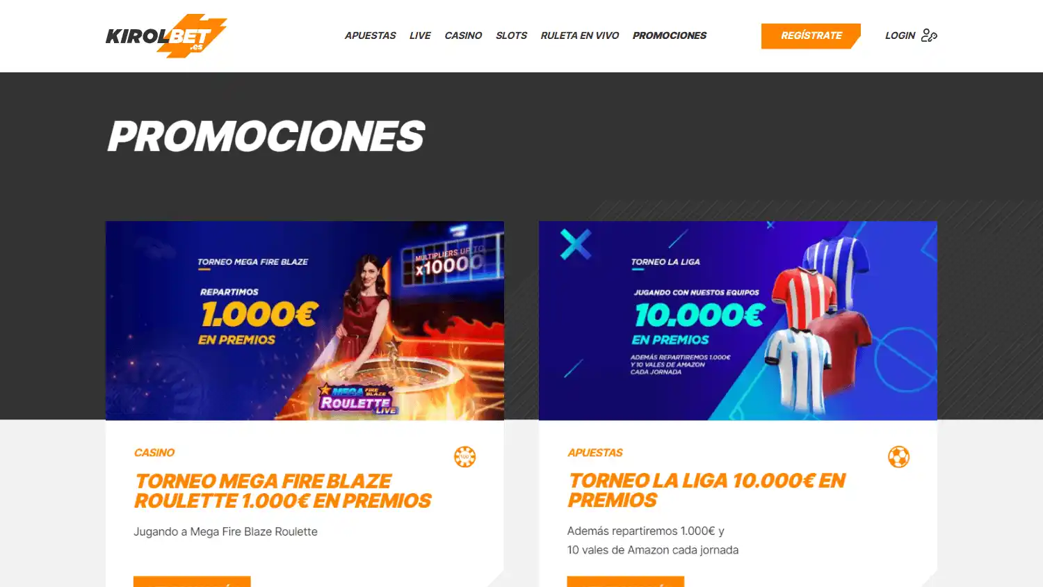 Kirolbet Casino screenshot 1