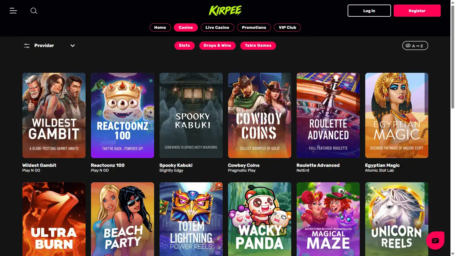 Kirpee Casino screenshot 2